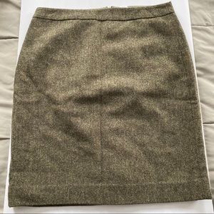 J. Crew Olive Skirt Size 10
